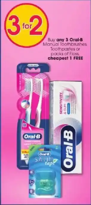 Clicks Oral-B Manual Toothbrushes offer