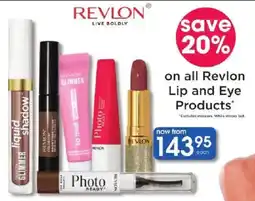 Clicks Revlon Lip and Eye Products offer