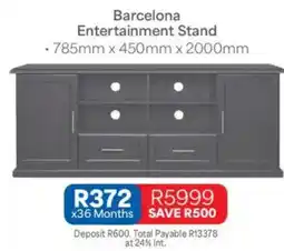 OK Furniture Barcelona Entertainment Stand offer