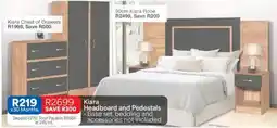 OK Furniture Kiara Headboard and Pedestals offer