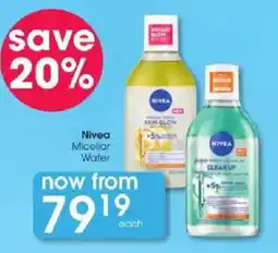 Clicks Nivea Micellar Water offer