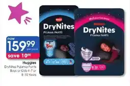 Clicks Huggies DryNites Pyjama Pants offer