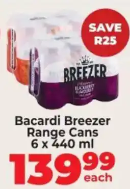 Food Lover's Market Bacardi Breezer Range Cans offer