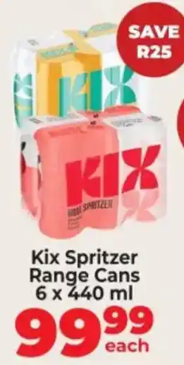 Kix Spritzer Range Cans