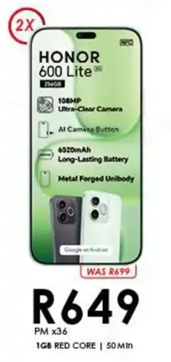 Chatz Connect HONOR 600 Lite offer