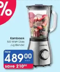 Clicks Kambrook 500 Watt Glass Jug Blender offer