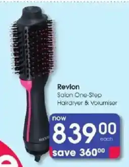Clicks Revlon Salon One-Step Hairdryer & Volumiser offer