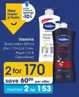 Clicks Vaseline Body Lotion offer
