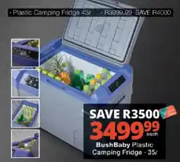 Checkers BushBaby Plastic Camping Fridge offer