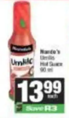SuperSpar Nardo's Umblis Hot Sauce offer