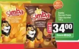 SuperSpar Simba Flavoured Potato Chips Assorted offer