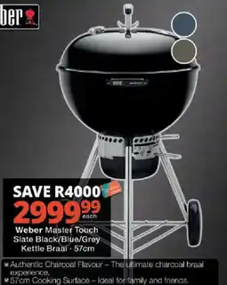 Checkers Weber Master Touch Kettle Braai offer
