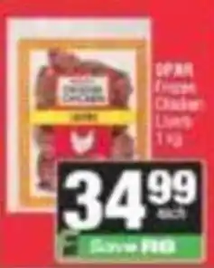 SuperSpar Spar Frozen Chicken Livers offer