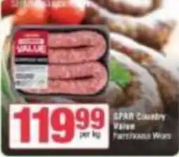 SuperSpar SPAR Country Value Farmhouse Wurst offer