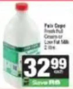 SuperSpar Fair Cape Fresh Full Cream or Low Fat Milk offer