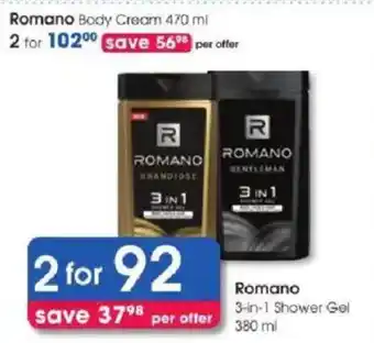 Clicks Romano 3-in-1 Shower Gel offer