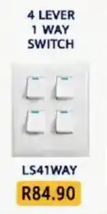 Laduma Hardware catalogue 4 LEVER 1 WAY SWITCH offer