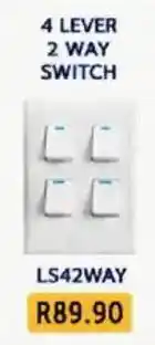 Laduma Hardware catalogue 4 LEVER 2 WAY SWITCH offer