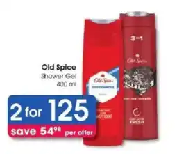 Clicks Old Spice Shower Gel offer