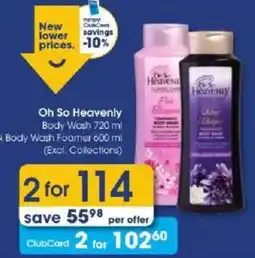 Clicks Oh So Heavenly Body Wash offer