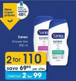 Clicks Sanex Shower Gel offer