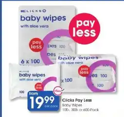 Clicks Clicks baby wipes offer