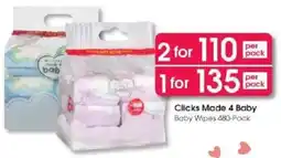 Clicks Clicks Made 4 Baby Baby Wipes offer