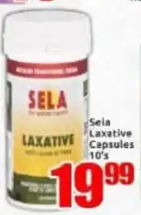 Three Star Cash and Carry Sela Laxative Capsules offer