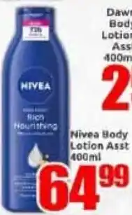 Three Star Cash and Carry Nivea Body Lotion Assorted offer
