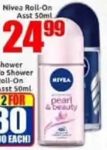 Three Star Cash and Carry Nivea Roll-On Assorted offer