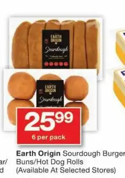 Checkers Earth Origin Sourdough Burger Buns/Hot Dog Rolls offer