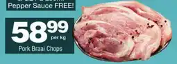 Checkers Pork Braai Chops offer