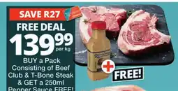 Checkers Beef Club & T-Bone Steak offer