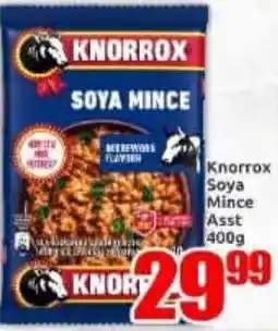 Three Star Cash and Carry Knorrrox Soya Mince offer