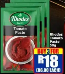 Three Star Cash and Carry Rhodes Tomato Paste offer