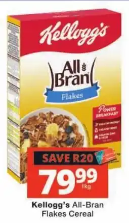 Checkers Kellogg's All-Bran Flakes Cereal offer