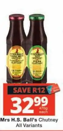 Checkers Mrs H.S. Ball's Chutney offer