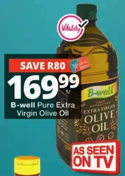Checkers B-well Pure Extra Virgin Olive Oil offer