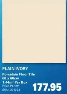 Cashbuild PLAIN IVORY Porcelain Floor Tile offer