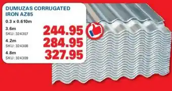 DUMUZAS CORRUGATED IRON AZ85