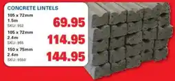 Cashbuild CONCRETE LINTELS offer