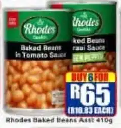 Three Star Cash and Carry Rhodes Baked Beans Assorted offer