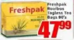 Three Star Cash and Carry Freshpak Rooibos Tagless Tea Bags offer