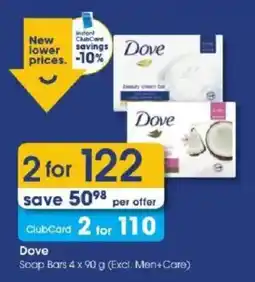 Clicks Dove Soap Bars offer