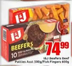Three Star Cash and Carry I&J Beefers Beef Patties Assorted offer