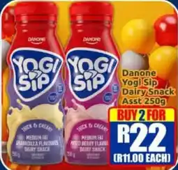 Three Star Cash and Carry Danone Yogi Sip Dairy Snack Assorted offer