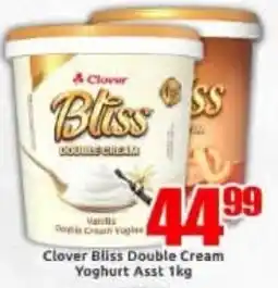 Three Star Cash and Carry Clover Bliss Double Cream Yoghurt offer