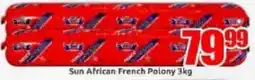 Three Star Cash and Carry Sun African French Polony offer