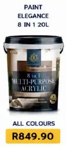 Laduma Hardware catalogue Paint Elegance 8 in 1 Multi-Purpose Acrylic offer