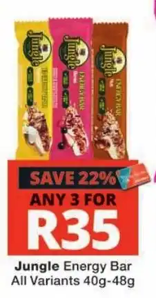Checkers Jungle Energy Bar offer